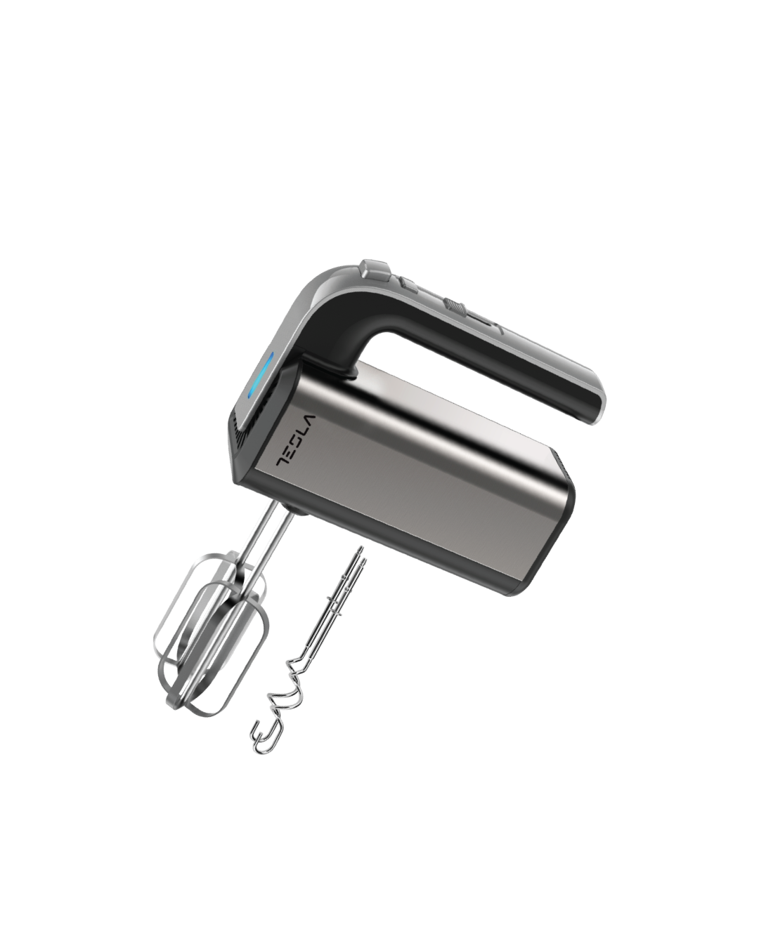 Tesla Hand Mixer –  300W , 5-Speed with Turbo, Stainless Steel body & Beaters, European Quality, TSL-HM100