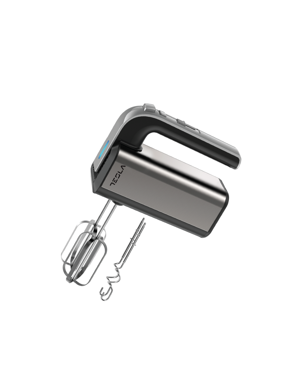 Tesla Hand Mixer –  300W , 5-Speed with Turbo, Stainless Steel body & Beaters, European Quality, TSL-HM100